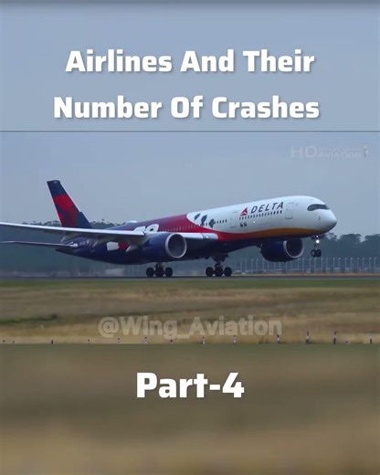 Airlines And Their Number Of Crashes Part-4