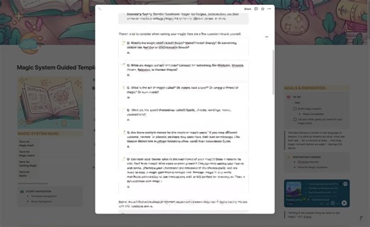 Ultimate Magic System Notion Template 2026 | SFF Worldbuilding Planner for Fantasy Stories (digital Download) - Etsy