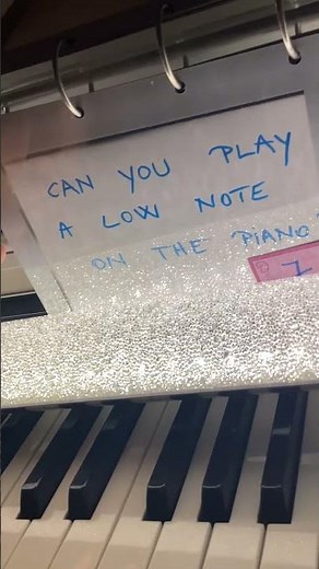 Can You Hear the Difference between a high note and and a low note on the piano?