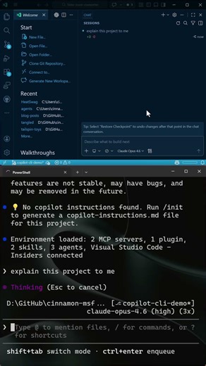 Copilot CLI in VS Code