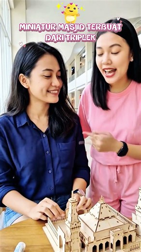 Miniatur masjid terbuat dari triplek #artfromwaste #miniaturmasjid #shortsfeed