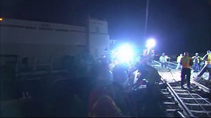 Two lanes of the 210 freeway in Pasadena still remain closed after a big rig crashed onto the Metro Gold-line tracks halting train service and snarling traffic. Hal Eisner is live at the Sierra Madre station in Pasadena with a rundown of today's damage. | FOX 11 Los Angeles