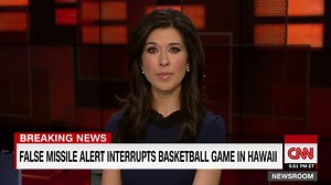 False missile alert interrupts basketball game