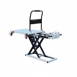 660 lbs Hydraulic Lift Table Cart, Electric Scissor Lift Table with 47" Max Lifting Height, Heavy Duty Flatbed Handcart Trolley for Material Handling & Warehouse