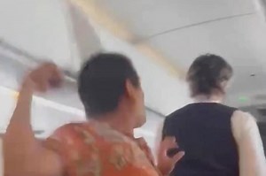Wild video shows American Airlines passenger punching attendant on flight from Los Cabos to Los Angeles