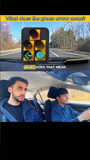 Do you know what a green arrow means at a traffic light? #greenarrow #driving