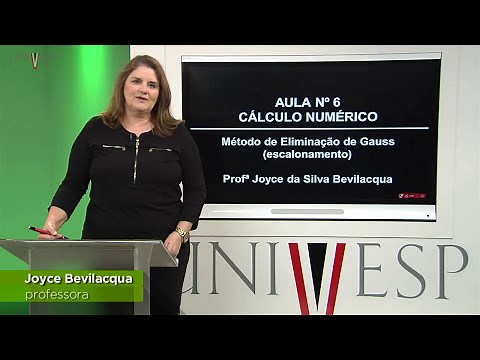 Cálculo Numérico - Aula 06 - Método de eliminação de Gauss (escalonamento)