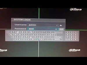 How to login to Dahua NVR GUI 4.0