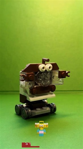 Lego mini robot real video + ai #lego #legorobot