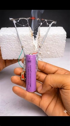 making thermocol cutting actually simple #science #shorts