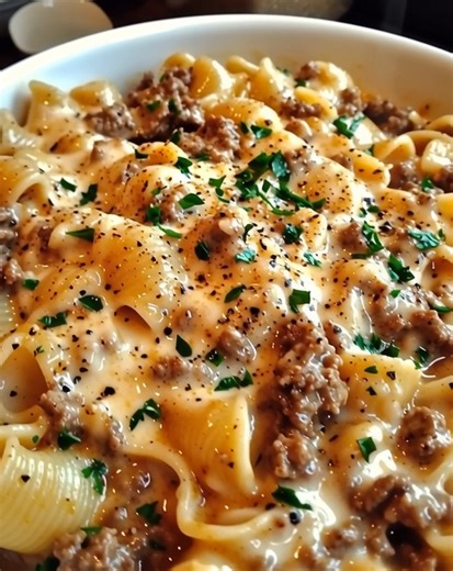 1.3K views | Creamy Beef and Shells Ingredients: 1 pound ground beef 2 cups uncooked pasta shells 1 tablespoon olive oil The rest of the recipe is in FIRST (C.O.M.M.E.N.T)  Enjoy ❤️  | Grandma's Favorite Recipes | Facebook
