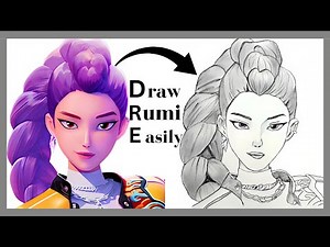 How to DRAW RUMI Step by Step (No Blending tool!) | Easy for beginners