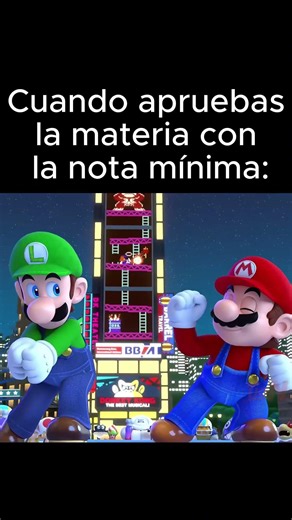 Ese alivio cuando aprobaste por poco #mariomemes #humor #shorts