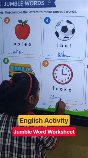 Class 2 English Activity | Jumble Words with Pictures 📚 A Fun Way to Improve Spelling Skills! 🔤