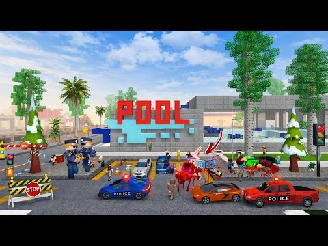 School Party Craft – SHOCKING Pool Chaos! Swimming Trainer Falls from Roof & Rescue Team Arrives!