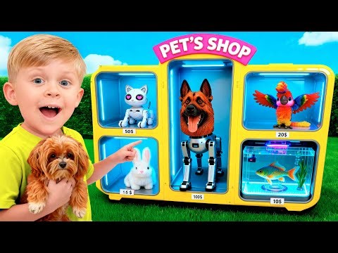 Robo Pets vs Real Pets! Kids Want a Pet