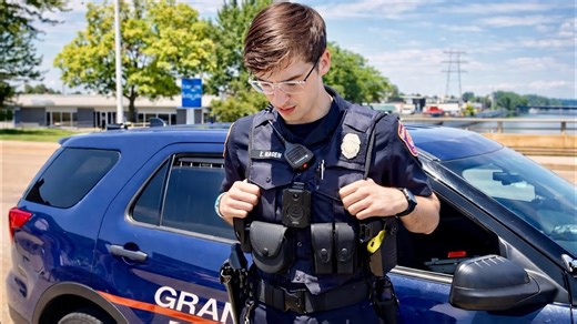 We pulled a moped from the water - Officer Karen was watching