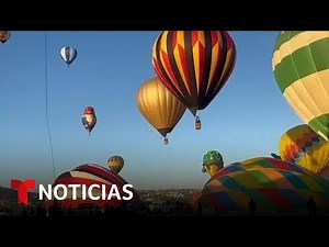 Cientos de globos aerostáticos de colores cubrieron el cielo en México | Noticias Telemundo