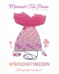 Mermaid’s Tail Piñata (Pull stringType) #mermaid #mermaidpiñata...