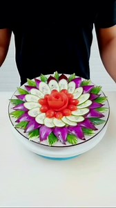 Beautiful vegetables salad art decoration | Hans Rabaya Caasi