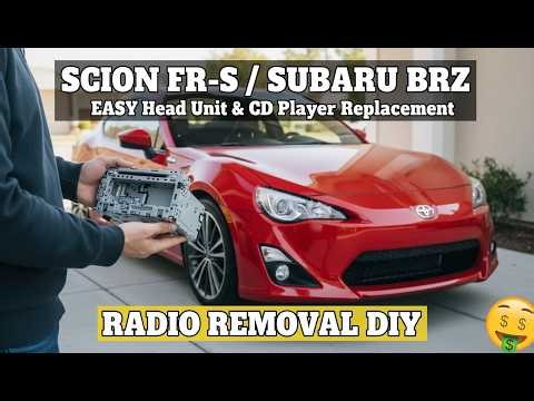 SCION FR-S / SUBARU BRZ Radio Removal DIY (EASY Head Unit & CD Player Replacement)