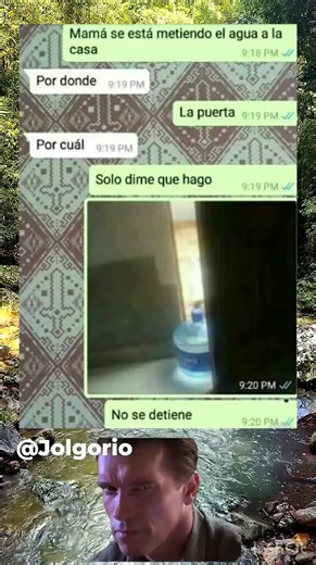 Mamá tenemos una emergencia con el agua 😂#humor#chistes#risa#agua#mama#whatsapp#memes#gracioso