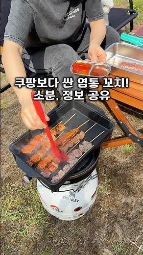 쿠팡보다 싼 염통 꼬치! 소분, 정보 공유 #염통 #캠핑 #캠핑요리 #안주