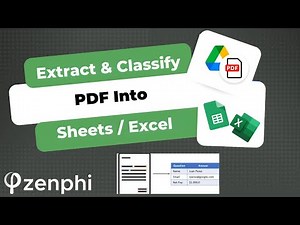 How to Extract PDF Into Google Sheets or Excel