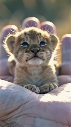 Man Holding a Baby Tiger 😳🐯 | Cutest danger ever #tiger #cartoon #viral #shortsfeed #trending