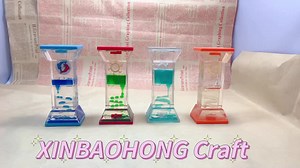 Acrylic Water Floating Liquid Oil Hourglass Timer