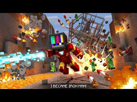 I Became Iron Man in Minecraft! 🦾 Iron Man Suit Mod Gameplay