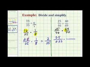 Example 2: Division Involving Fractions