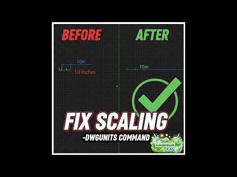 AutoCAD Units Messed Up? How to Fix Scaling with -DWGUNITS