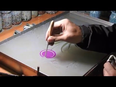 An Ebru Demonstration -Turkish technique of painting