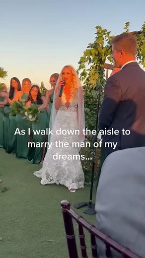 She’s not a regular bride, she’s a cool bride 👰‍♀️ (via @danielle ) #wedding #rap #vows