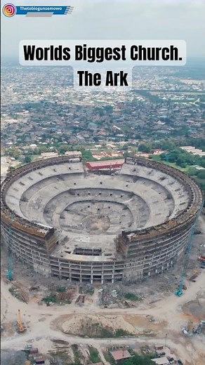 World’s Biggest Church Under Construction. The Ark #shorts #winnerschapel #davidoyedepo #Ota