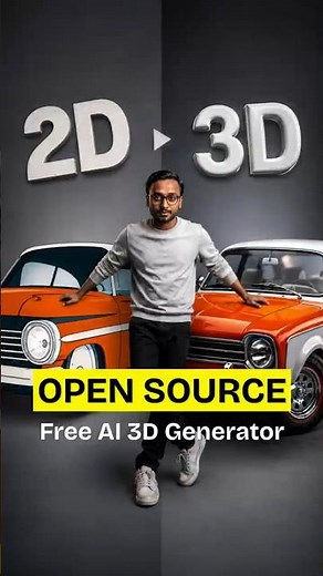 How to Turn ANY Image Into a 3D Model for Free #ai #3dmodel #tripoai #blender3d