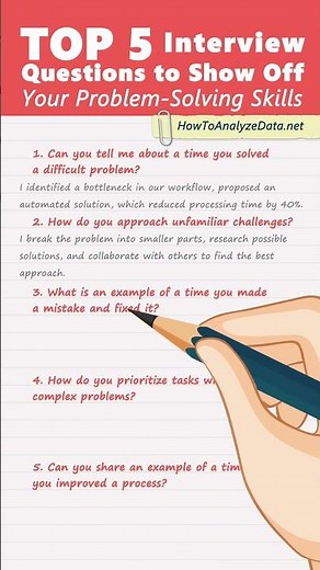 Top PROBLEM SOLVING Interview Questions with Winning Answers! #jobinterview #job #jobs