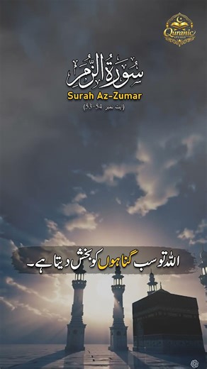 Never Lose Hope in Allah’s Mercy – Surah Az-Zumar 53-54 | Quranic Studio #quran #islamicreminder