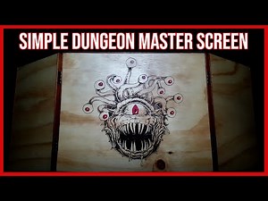 DIY Dungeon Master Screen for RPGs and Tabletop Gaming. Hobby chat and Tutorial Video.