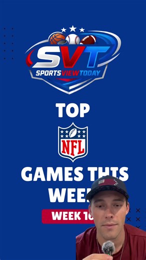 🏈 TOP NFL GAMES THIS WEEK | WEEK 16 🏈 Every game that actually matters, with the why ⬇️ Packers (9-4-1) @ Bears (10-4) Classic NFC North tension. Playoff positioning, division pride, and zero love lost. Cold weather, big stakes. Buccaneers (7-7) @ Panthers (7-7) Win-and-stay-alive energy. Both teams sitting right on the playoff bubble, loser probably goes home. Jaguars (10-4) @ Broncos (12-2) Jacksonville trying to prove they belong, Denver defending elite status. Huge AFC measuring-stick game