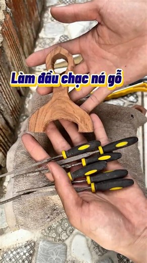 Làm ná cao su gỗ bằng bộ dũa chi tiết 6 món quá dể #slingshot #sangmientay