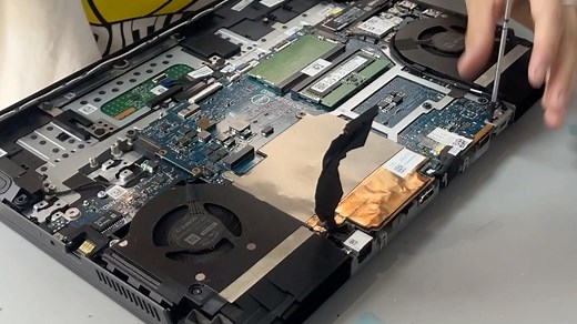 戴尔g15拆主板清灰，更换相变片