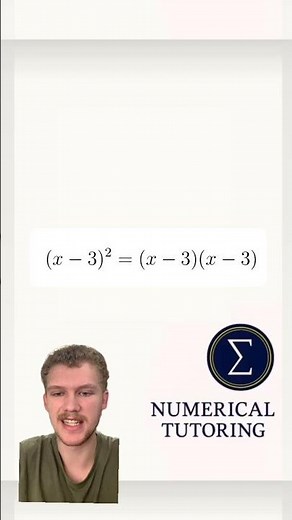 Expanding Brackets Explained (Why (x − 3)² ≠ x² − 9)