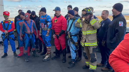 9.3K views · 112 reactions | Loudoun's local heroes at Loudoun County Fire and Rescue and Inova Loudoun Hospital partnered up to provide some superhero cheer to patients in the hospital's pediatric unit today! | Loudoun Now | Facebook