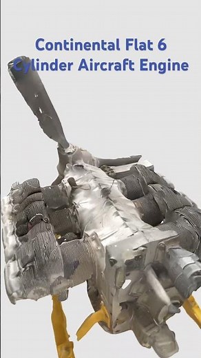 Continental Flat 6 Cylinder piston engine.