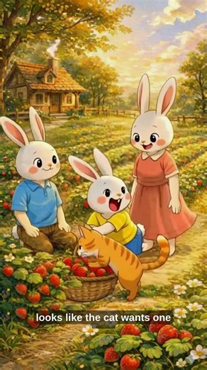 Strawberry Picking Day 🍓 | Little Rabbit Village