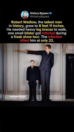 The Tallest Man in History #shorts