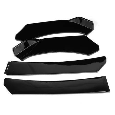 Body Kit Spoiler Exterior Body Kits 4Pcs Universal Front Bumper Splitter Lip Lower Chin Diffuser Spoiler Deflector Body Kit - Walmart.ca