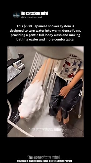 The Shower That Turns Water into Foam